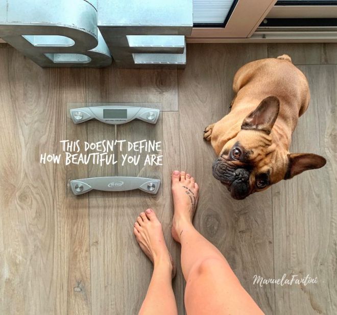 the scale desn't define how beautiful you are